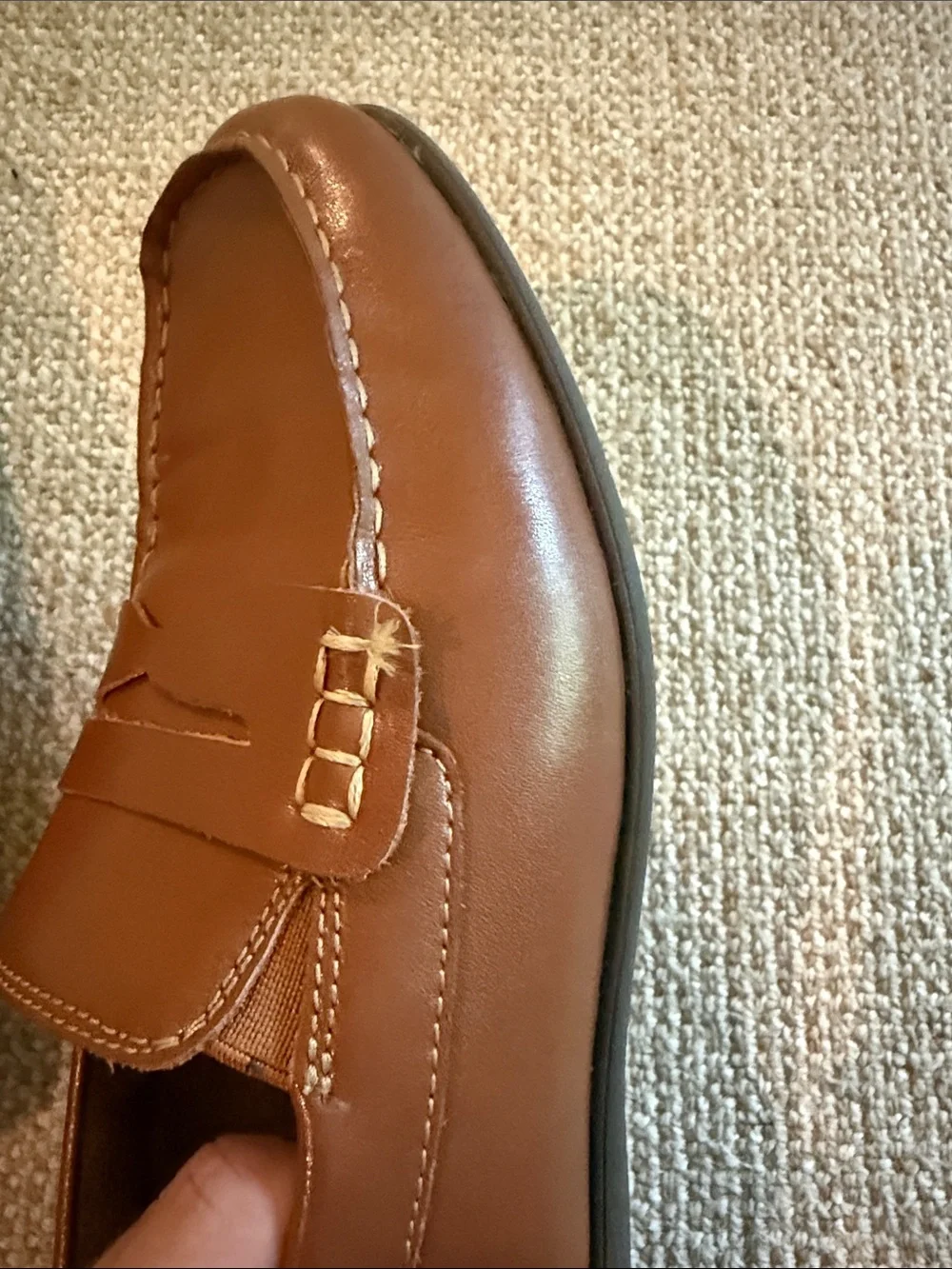 Florsheim Tan Leather Boys Penny Loafers